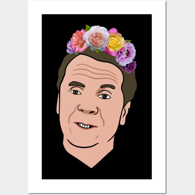 Andrew Cuomo With Flower Crown #2 Wall Art by isstgeschichte